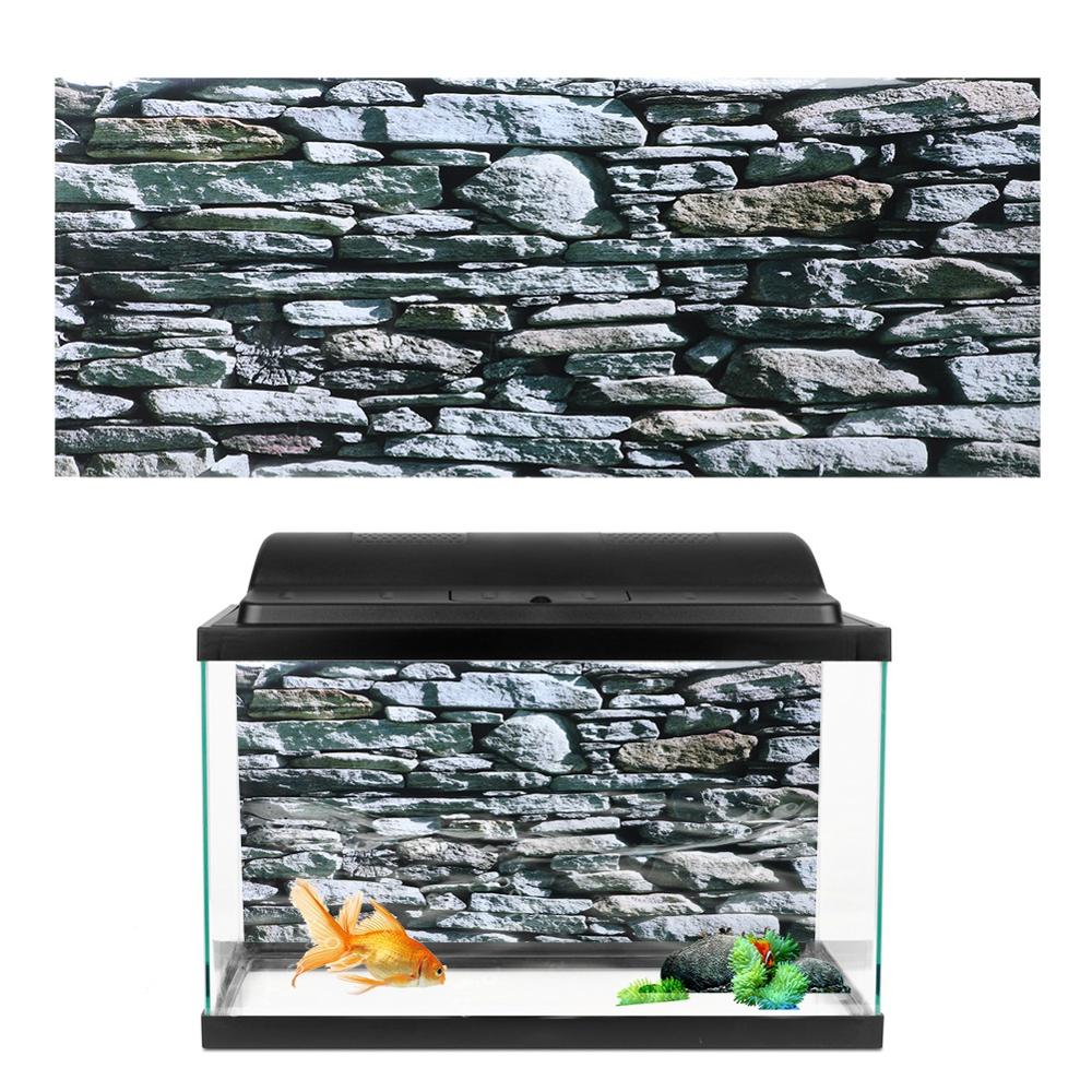 Akvarietapet pvc stenmur stenmaleri akvarium baggrund kort ocean landskab akvarium baggrund plakat