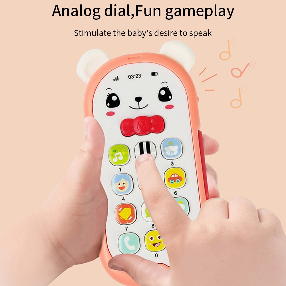 Baby Cell Phone Toy with Lights and Music Musical Phone Toy Early Learning Educational Mobile Phone Toys for kid