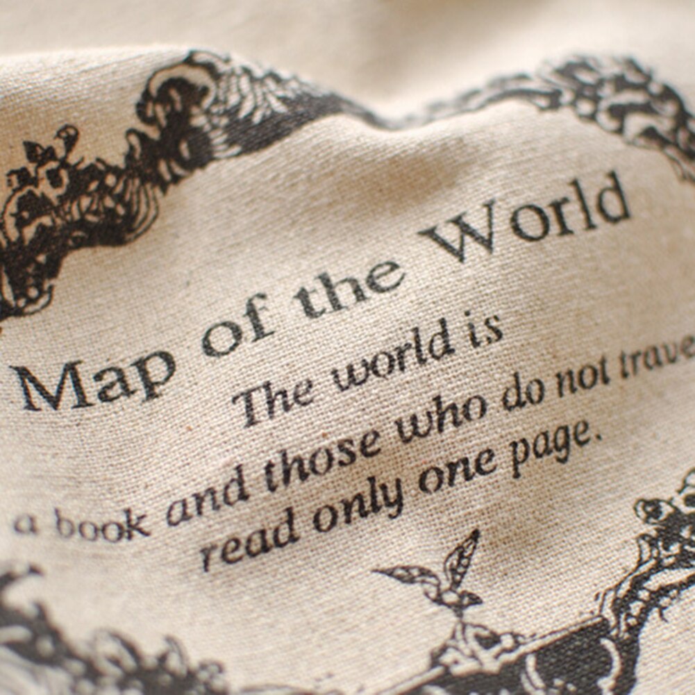 Table Cloth World Map Lace Tablecloth Decorative Table Cloth Linen Table Cover