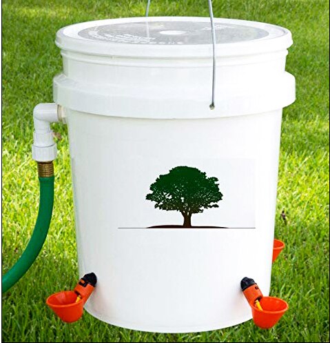 1 Pcs Chicken Drinking Cup Automatic Drinker Chicken Feeder Plastic Poultry Water Drinking Cups Easy Installation With Screws