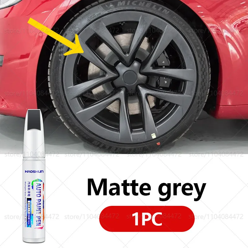 Für Tesla Modell 3Y S X Autorad Kratzer Reparaturstift Mattschwarz Dunkelgewehr Grau Silber Schwarz Mehrere Farben Lackreparaturstift: Rosa