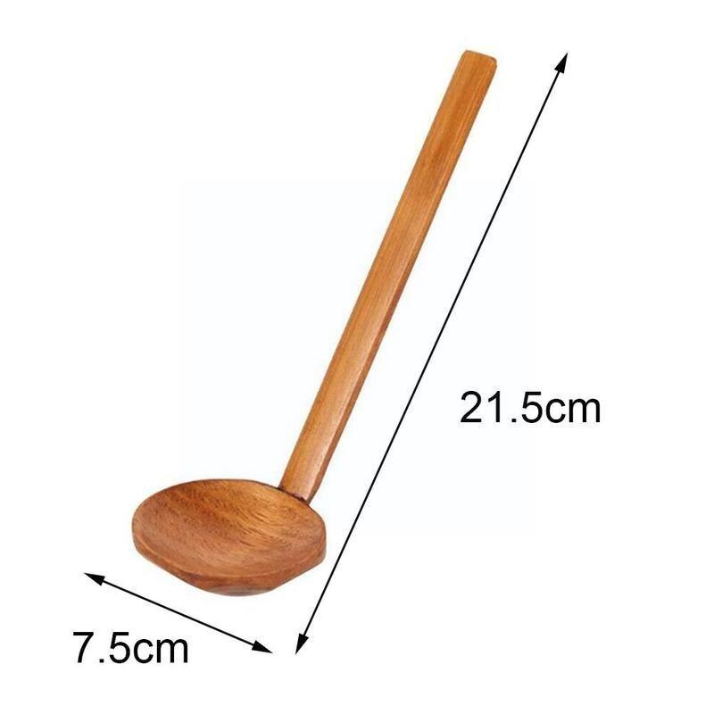 Japanese Style Spoon Long-Handled Soup Spoon Ladle Ramen Spoon Tortoise Shell Pot Spoon Catering Tableware Kitchen Tools