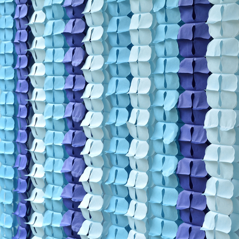 Wedding decoration Pink Princess Theme Paper Garland Puff Tissue Garden Birthday Party Suppliers Backdrop Hanging Decor