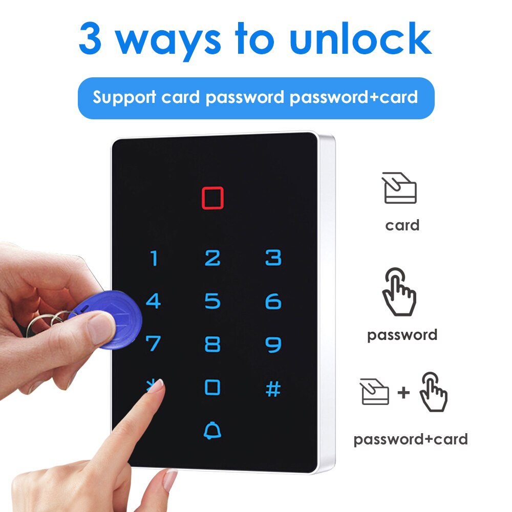 WIFI Tuya Smart Door Lock Door Access Control System Standalone Keypad 125KHZ Card Door Entry Access Controller IP68 Waterproof