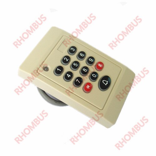 Weatherproof EM ProximitYy keypad 125KHz WG26/34 RFID Access Control Card Reader