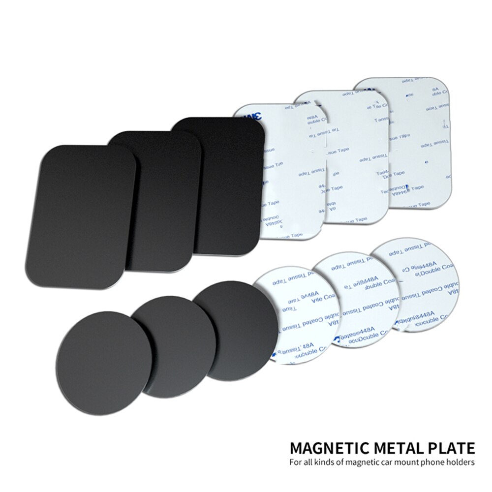 Magnetische Universele Auto Telefoon Houder Metalen Plaat 0.6Mm Magnetische Ijzer Platen Metalen Schijf Voor Magneet Air Vent Mount Auto houder Stand