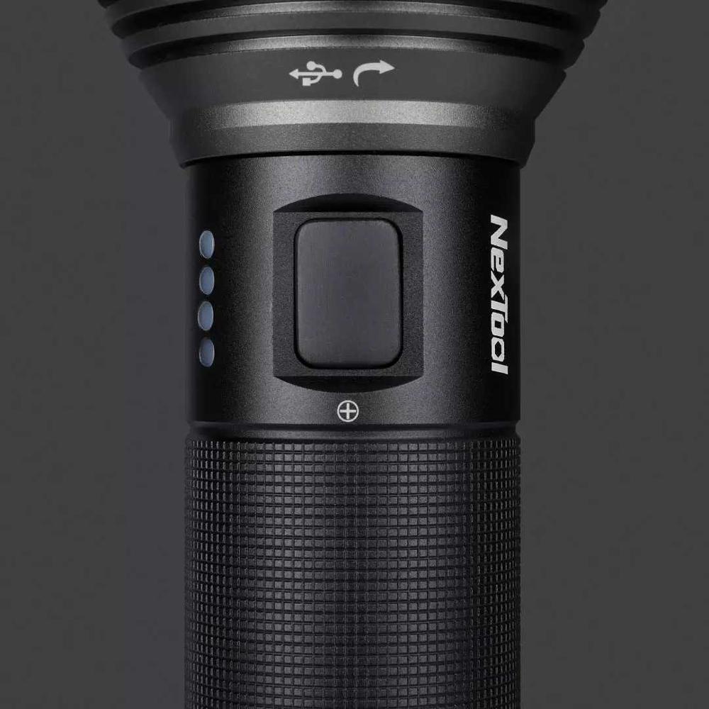 Xiaomi NexTool Rechargeable Flashlight 2000lm 380m 5 Modes IPX7 Waterproof LED light Type-C Seaching Torch for Camping
