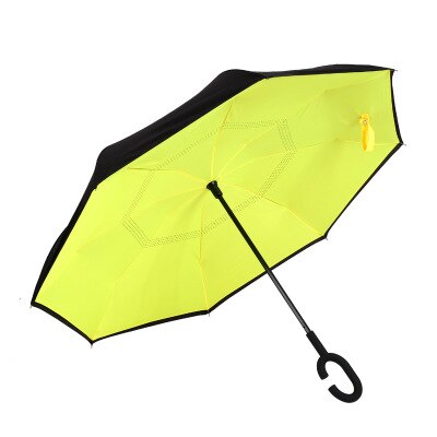 Reverse Umbrellas Folding Double Layer Inverted C Hand Holder Stand Sun Rain Windproof Rolling Over Umbrella For Women: pic6