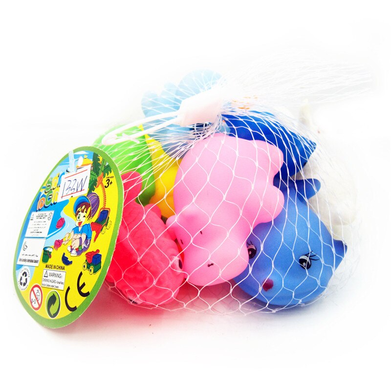 12Stck Baby gemischt Tiere Schwimmen Wasser Schlecht Spielzeug Weichen Bunten Gummi Ente Schwimmen quetschen Klang Baden Spielzeug freundlicher freundlicher