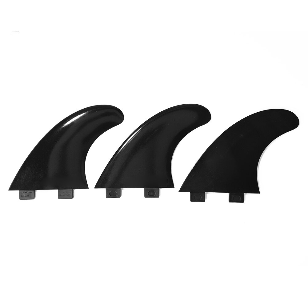 3pcs/set Surfboard Fins Water Fins Long Board Water Wave Fin Surf Board Paddle for FCS G5 Board Accessories: Black