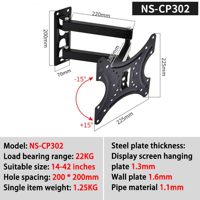 Colgador de TV plegable para interiores RV, soporte para Monitor de 14-42 pulgadas, elevador de techo para coche, cocina ajustable, comedor, caravana, habitación, soporte para TV: Verde