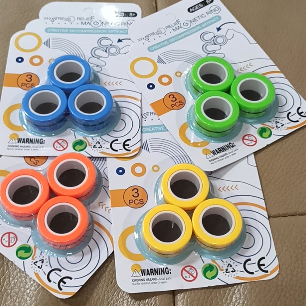 Anti-betonen Magnetische Ringe Magnetische Armbinde Ring Entpacken Spielzeug Magie Ring Requisiten Werkzeuge Dekompression spielzeug Magnetische Armbinde Ring