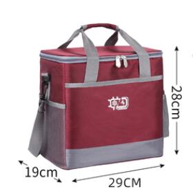 15L/25L Cooler Bag Waterproof Picnic Shoulder Bags For Food Drink Fruit Insulation Thermal Bag Ice Pack ThermaBag refrigerator: 15L Wine red