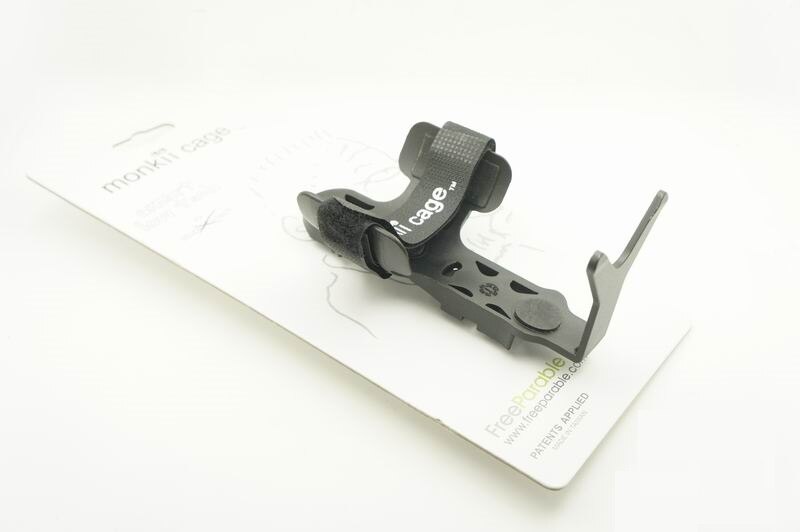 Monkii clip + Monkii L Cage for Brompton bicycle Bottle Cage System: monkii cage L