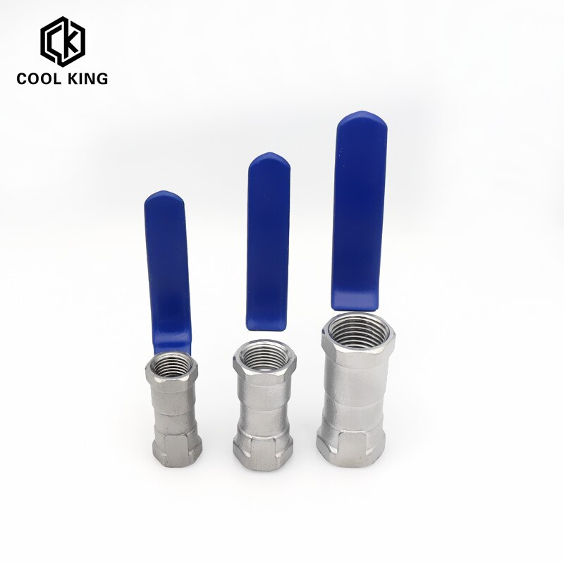 Dn8 dn10 dn15 dn20 dn25 1pc kulventil invändig gängad rostfritt stål kulventil  ss304 bsp 1/4 " 3/8 " 1/2 " 3/4 " 1 " 1-1/4 " 1-1/2 "