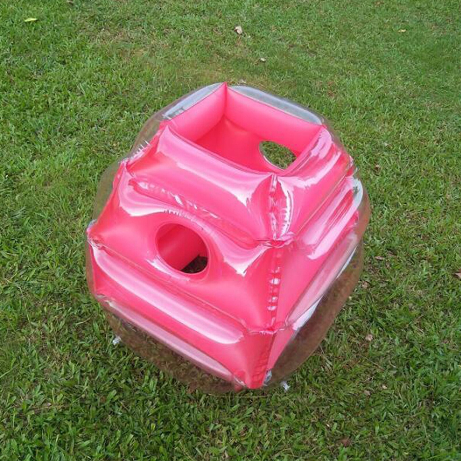 Inflatable Bumper Balls, 23.6inch Bumper Ball Bubble Soccer Knocker for Kids Outdoor Backyard Games Play: Red