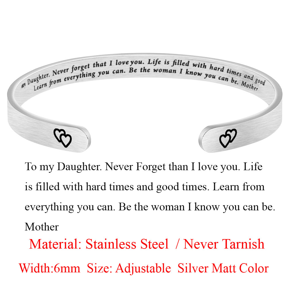 You're A Dadass Stainless Steel Inspirational Cuff Bangle for Women Jewelry Bracelet: LS006