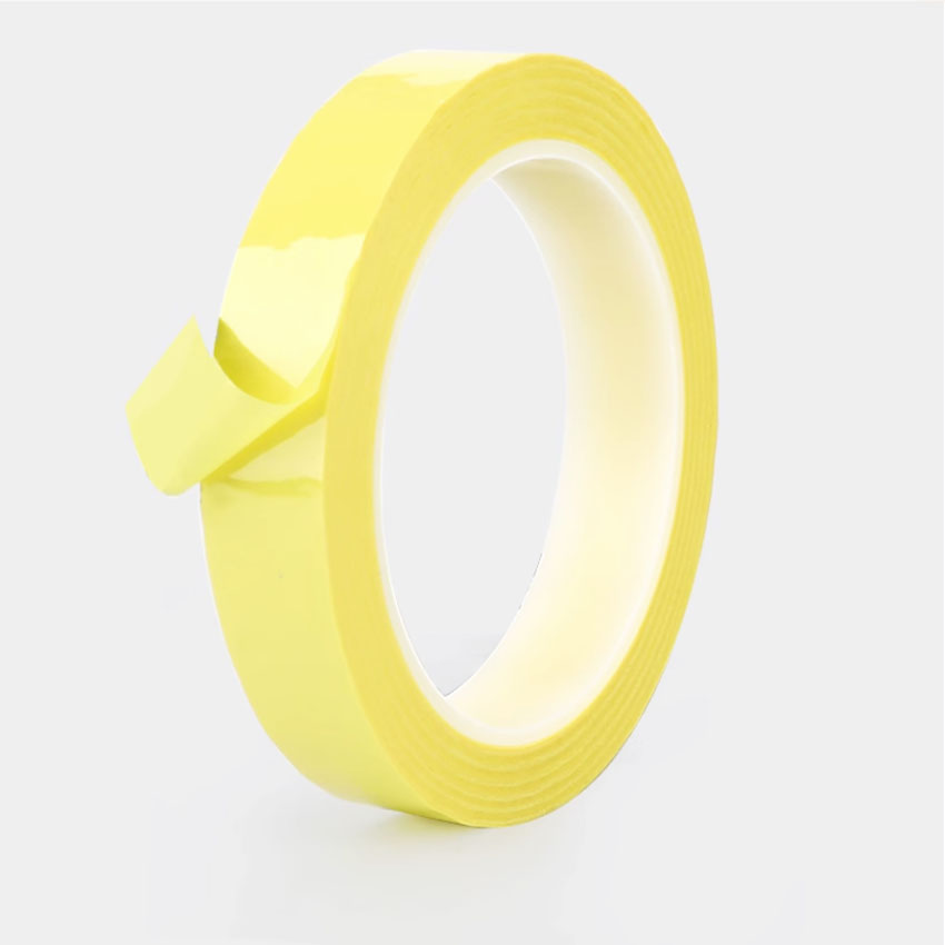 66 metri/rotolo, nastro isolante adesivo in Mylar largo 3 mm~20 mm per trasformatore, motore, condensatore, avvolgimento bobina, giallo antifiamma