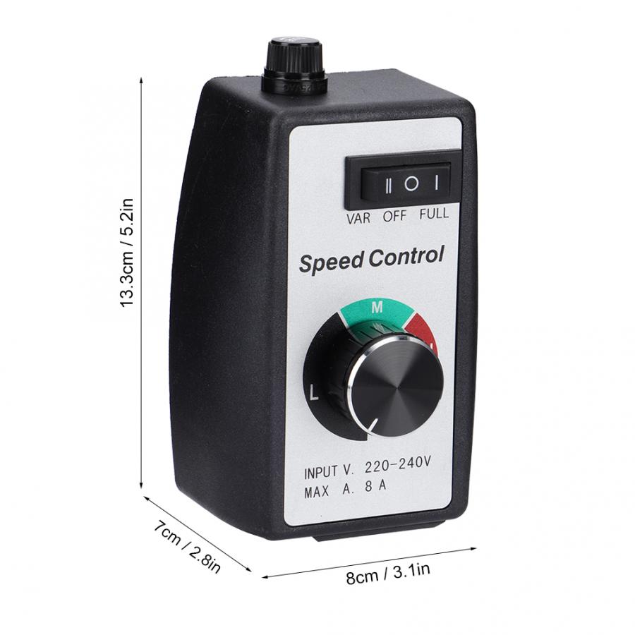 Universal Electronic Stepless Speed Controller Switch Governor for Motor Blower Duct Fan EU 230V Motor Speed Controller