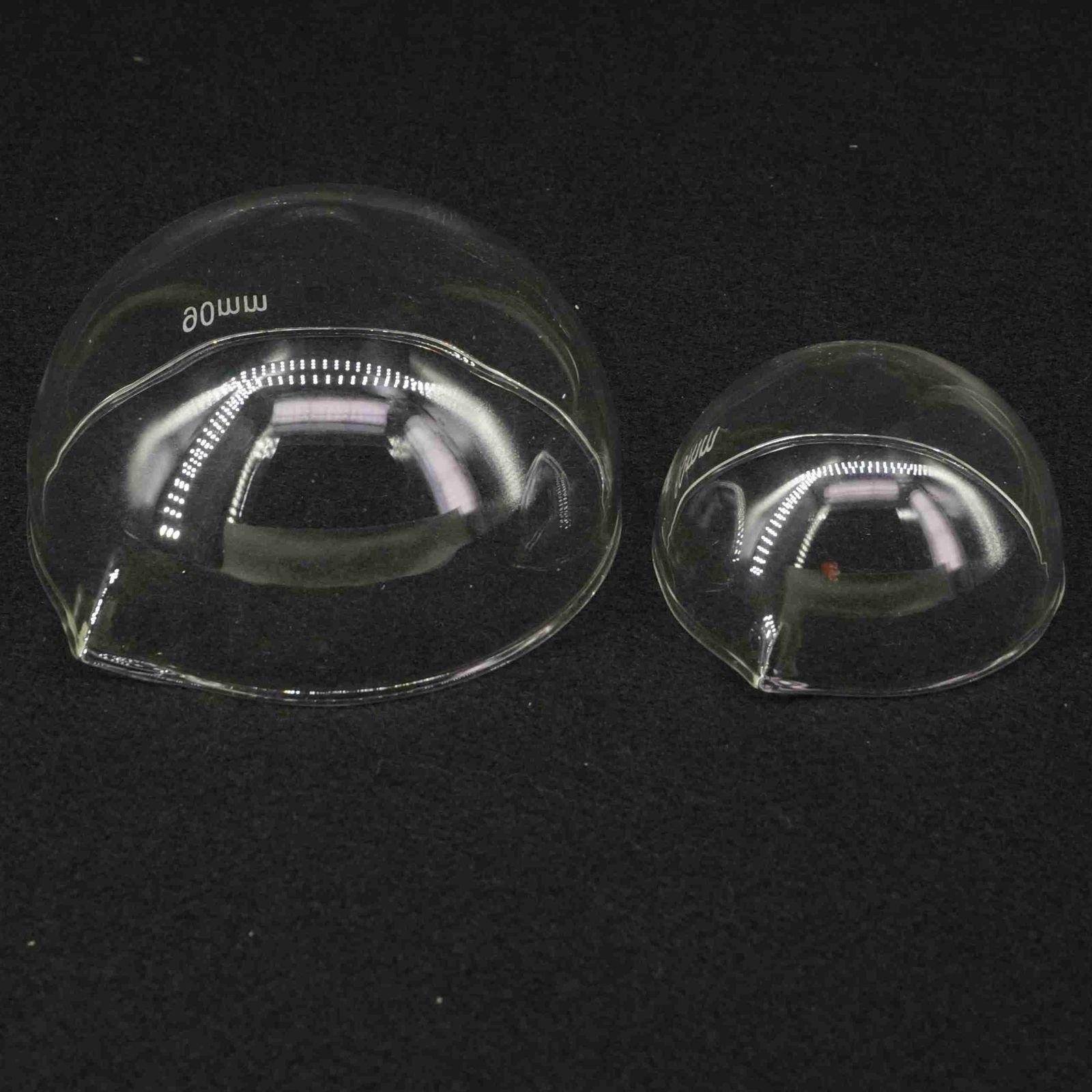 60mm/90mm/120mm/150mm Diameter Lab Glass Evaporating Dish Round Bottom with Spout For Chemistry