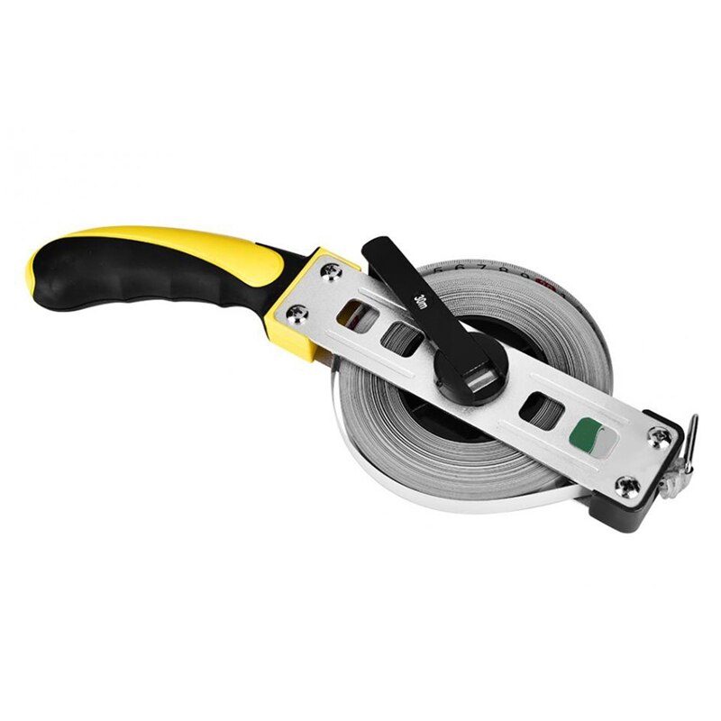 TOPOpen Reel Measuring Tape Frame Long Steel Tape Measure Handle Tool