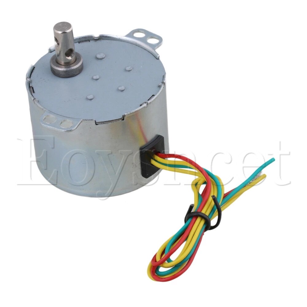 Ac 220V Metalen Shell Zilver 50Hz 6W Omkeerbare Gear Synchrone Motor 16.7 Rpm