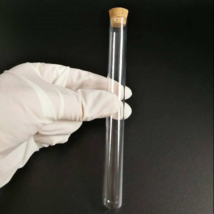 30 pçs/lote 15x150mm Tubo De Ensaio com tampa de Fundo Redondo de Vidro Transparente para a Escola/Vidraria De Laboratório