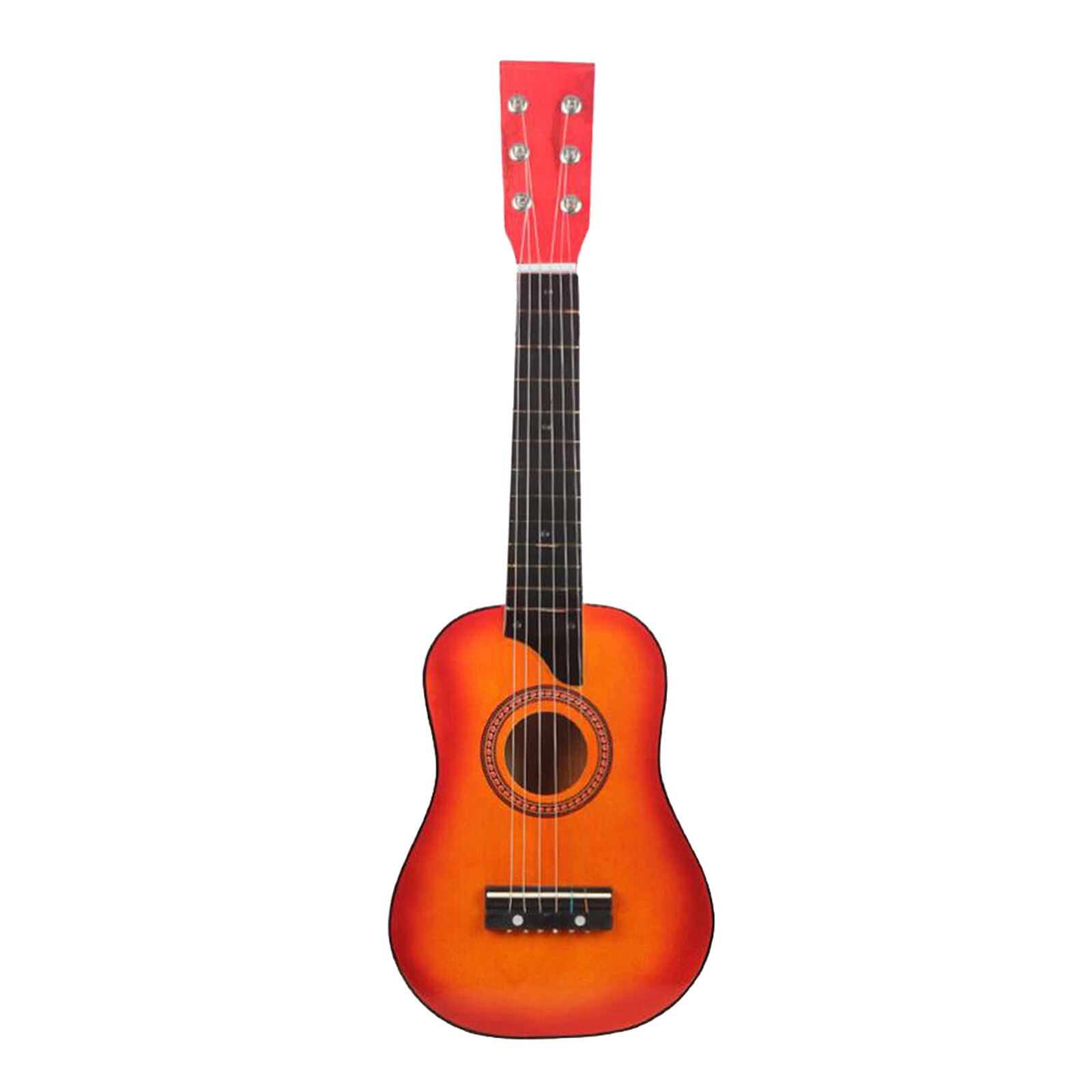 Guitarra acústica de 25 pulgadas para niños pequeños, instrumento educativo de 6 cuerdas, juguete de aprendizaje, práctica de música, navidad: Sunset