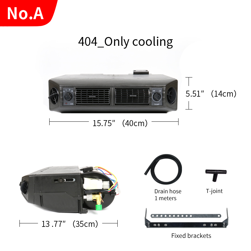 Nachrüst-universal-klimaanlagen-verdampfereinheit 12v 24v für lkw, zugmaschine, transporter, pickup-klimaanlage
