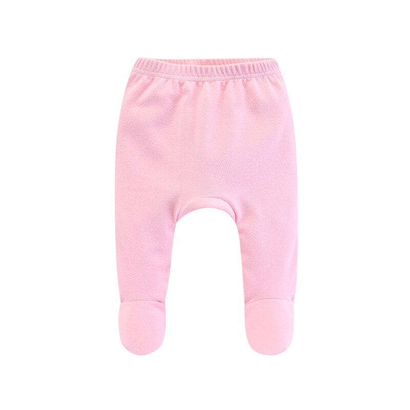 Neugeborenen Baby fuß Hosen 100% Baumwolle Baby Jungen Hosen Solide Baby Mädchen Hosen unisex Boden PP Hosen Säugling Lange Hosen neue