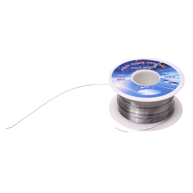 Tin Lead Solder Core Flux Soldering Welding Solder Wire Spool Reel 0.8mm 63/37 + Solid Solder 0.3mm Dia Flux Core 63% Tin 37