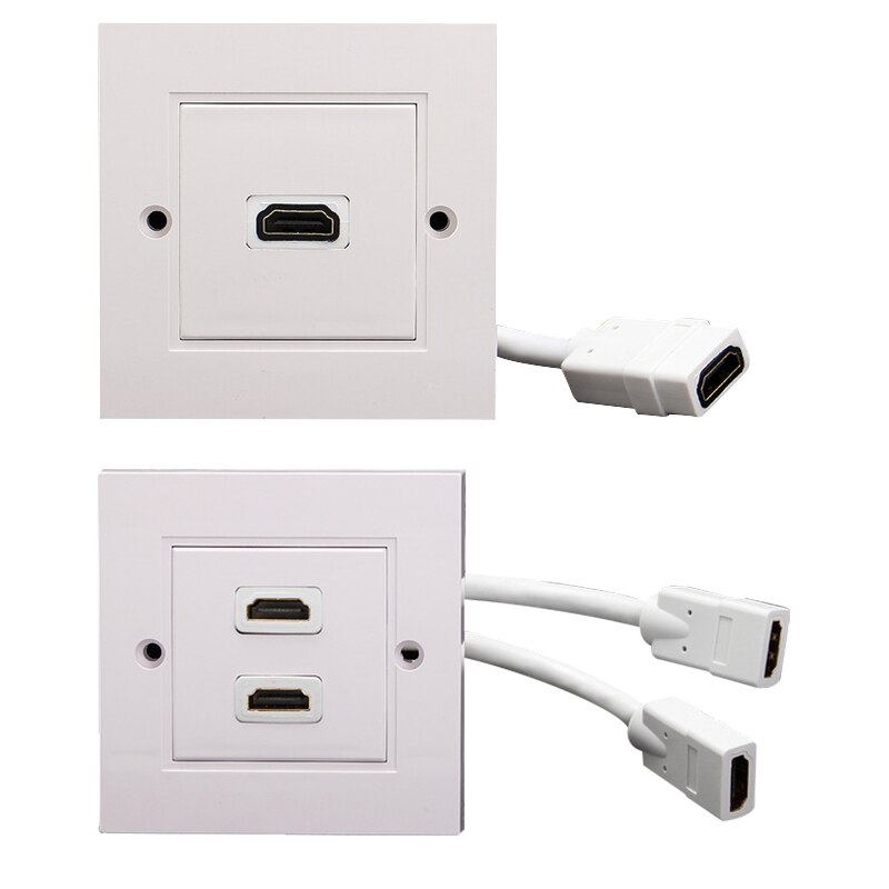 Uk Socket Port Hd Hdmi Wall Panel British With Short Cable Video Plug Charger Electrical Socket