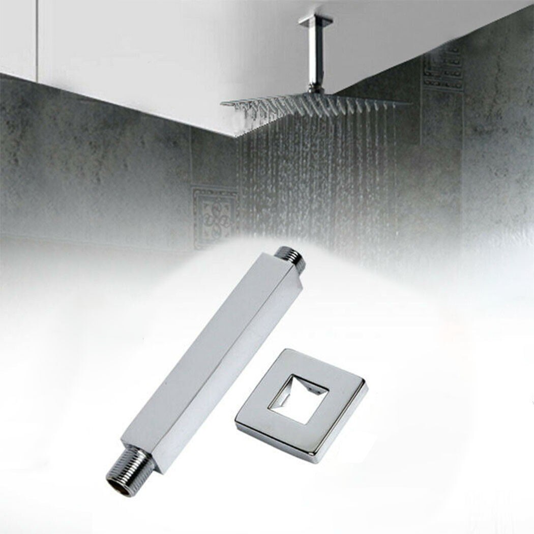 150mm Shower Head Arm Accessories Ceiling Mounted Connection Rectangular