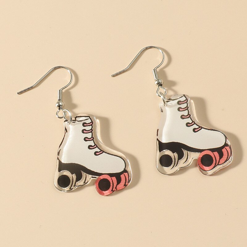 Pendientes divertidos de acrílico para mujer, aretes con colgante de pato naranja y amarillo, para niño, joyería al por mayor