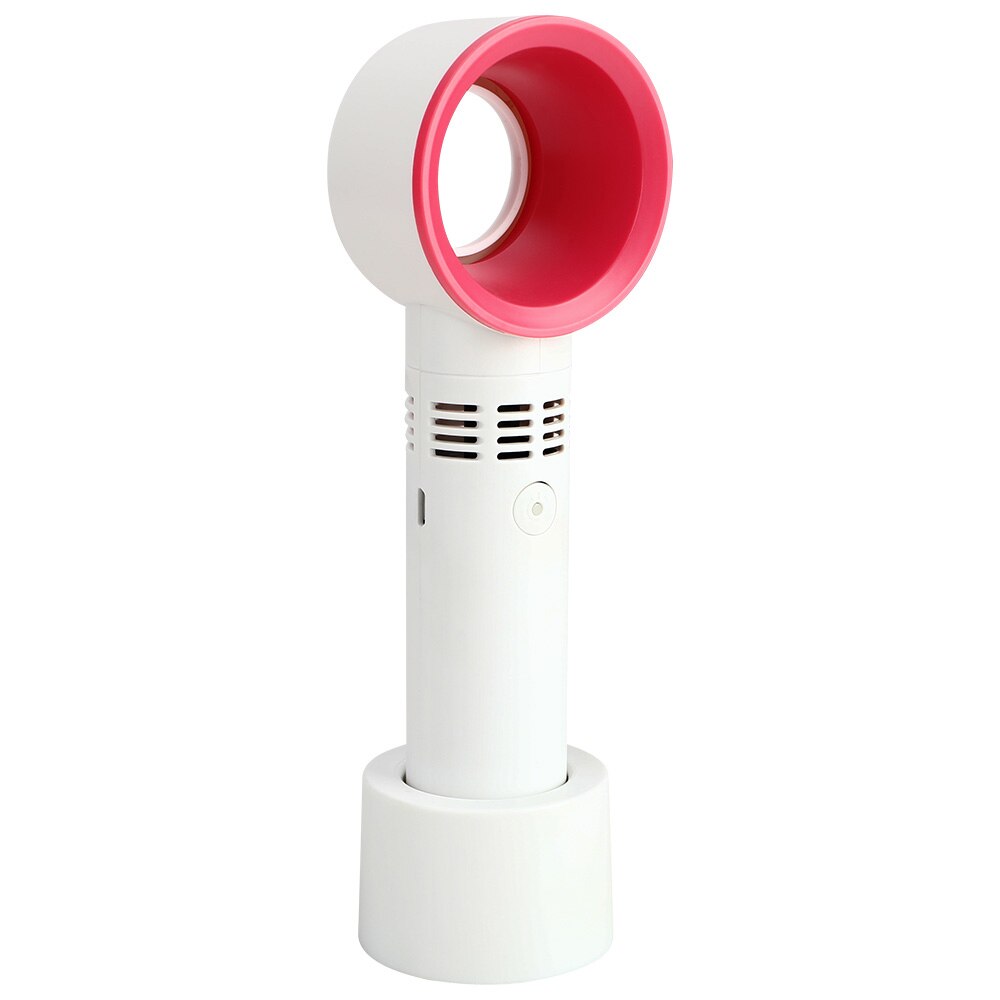Ihoven Bladeless Fan Draagbare Ventilator Usb Oplaadbare Opvouwbare Handheld Mini Fan Koeler Verstelbare Cooling Fans Voor Outdoor Reizen: White