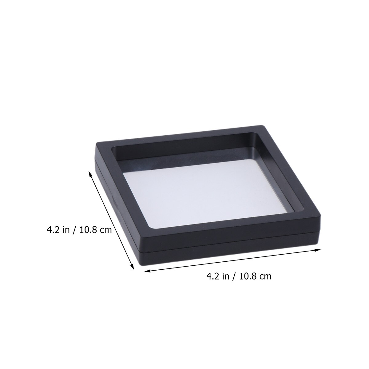 1 Pc Coin Display Stand Thicken Floating Frame Show Case for Bedroom