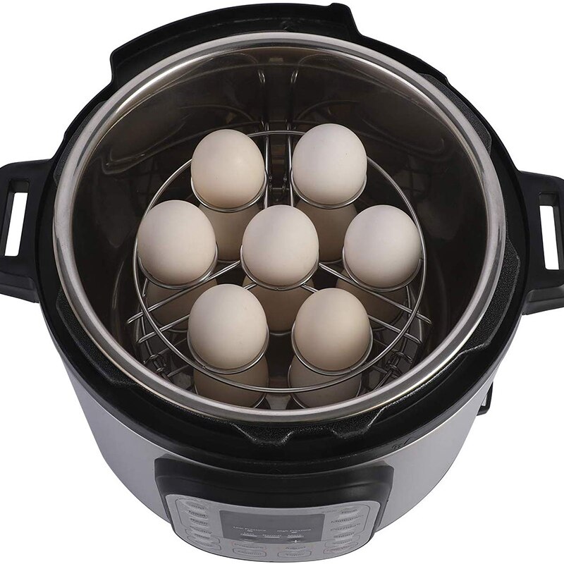 Asas de acero inoxidable para vaporizador de huevos resistentes al calor se adapta a Olla instantánea cocinar 14 huevos accesorios de maceta de actualización multiusos
