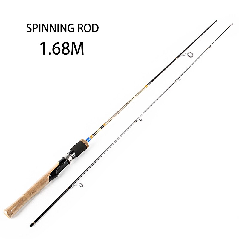 HFBIRDS Ultralätt Spinnspö 1.8M 1.68M 1.98M 2-delat Kolfiber Lure Fiskespö 83g Känsligt: Vit