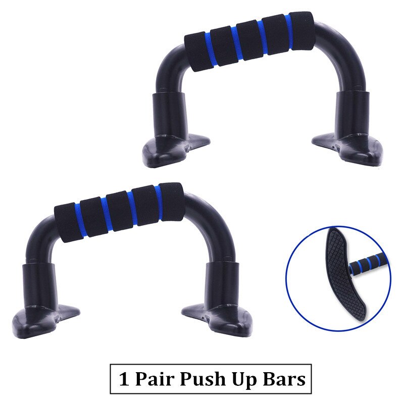 AB Roller Kit Strong Load-bearing with Push-Up Bar Jump Rope Knee Pad Home Gym Abdominal Core Muscle Exercise Fitness Equipment: Push Up Bar