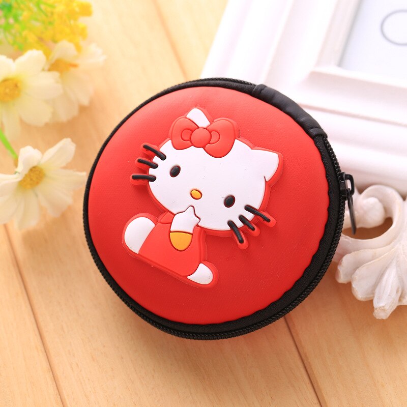 lovely Cartoon Mini Zipper Protective Headphone Case Pouch Earphone Storage Bag Soft Headset Earbuds Box USB Cable headset bags: 8