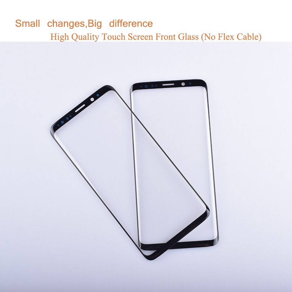For samsung galaxy  s9 g960 g960f sm -g960f s9 plus  g965f sm -g965f berøringsskjerm front glasspanel ytre glass linse ingen lcd  s9 plus