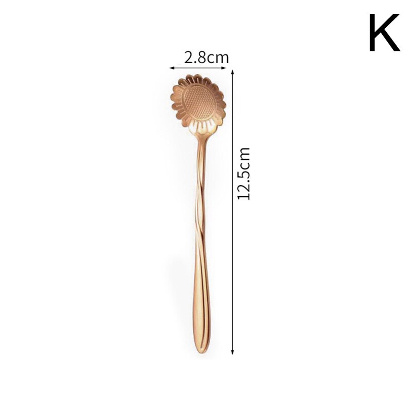 Tee Kaffee Mischen Löffel Gold Löffel Nachtisch Kirschblüzehn Edelstahl Jahrgang Teelöffel Trinken Küche Geschirr Besteck: K