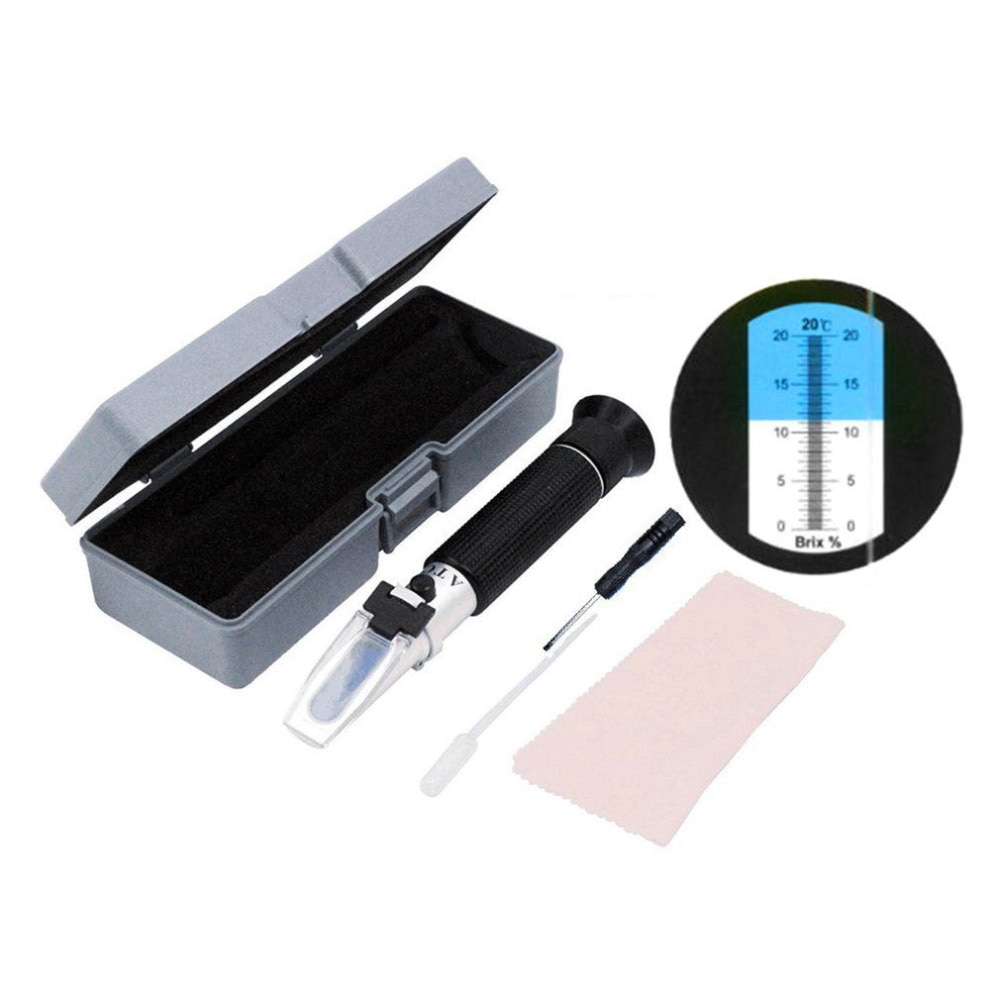 1 pièces 0-20% poche miel eau Fruit sucre Solution Brix réfractomètre jus douceur saccharimètre Concentration mètres