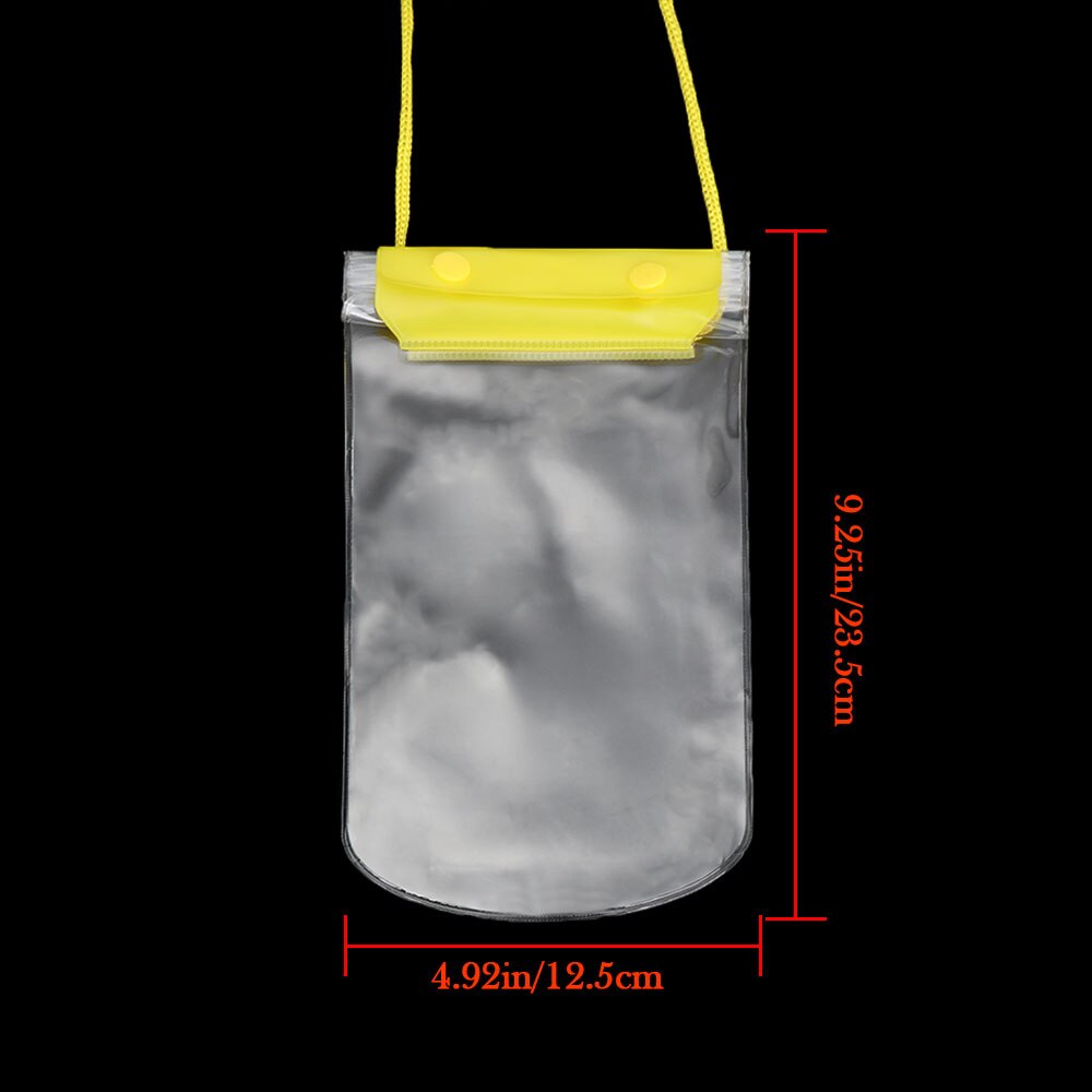 1PC trasparente custodia impermeabile per telefono da nuoto borsa sigillata a secco per sport acquatici immersioni sci appeso al collo borsa Touch Screen per telefono