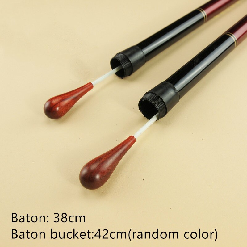 4#  træstafet + batonspand (tilfældig farve) dirigent musik træhåndtag