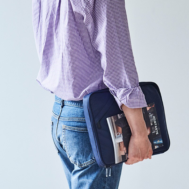 Herr handväska dokumentväskor portföljer 13 tums ipadelectronic datalinje arrangör påse kontorsväska kvinnors resetillbehör