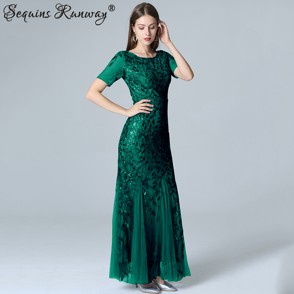 Sexy vintage Maxi Pailletten cocktail Kleid brautjungfer Prom Kleider für Frauen Lässige Party langarm club Bodycon Kleid vestidos