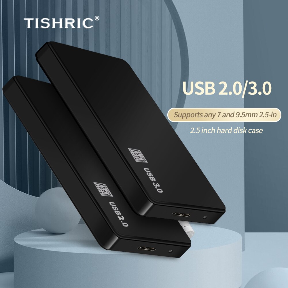 Tishric 2.5 tum usb 3.0 hdd fodral sata till usb hdd hölje hårddiskfodral för hårddisk extern hårddisk box stöd 8tb