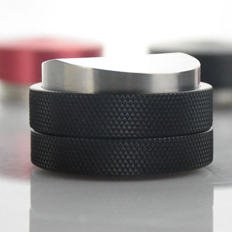 58.35mm Coffee Tamper Stainless Steel Convex Base Adjustable Griphandle Barista Espresso Tamper Palm Pressure Coffeeware