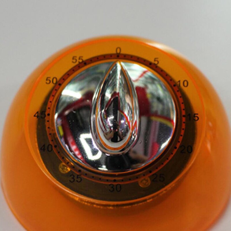 60 Minutes Timer Round Table Clock Timer Kitchen Timer Timer Countdown Student Time Manager Kitchen Accessories: orange